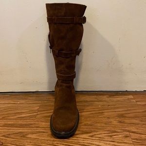 Aquatalia Pomenia suede,tall. brown boots -EUC